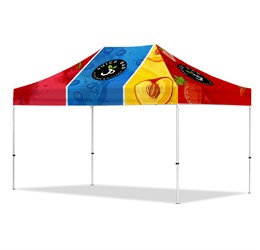 Coated Steel Sublimated Gazebo 4.5m x 3m