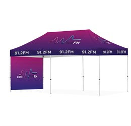Ovation Sublimated Gazebo 6m X 3m - 1 Short Full-Wall Skin