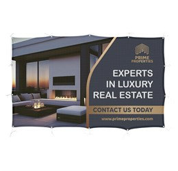 Sublimated Airtex Fabric Fence Banner 2m x 1.2m