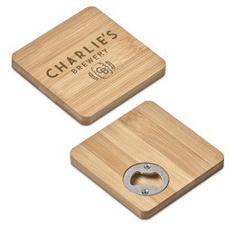 Altitude Drifter Bamboo Bottle Opener Coaster