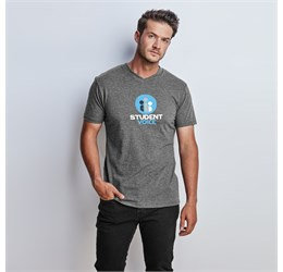 Mens Michigan Melange V-Neck T-Shirt