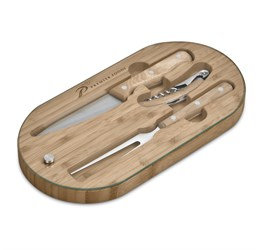 Okiyo Suraisu Bamboo Food & Wine Set