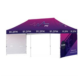 Ovation Sublimated Gazebo 6m X 3m - 2 Short Full-Wall Skins