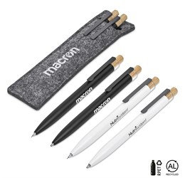 Okiyo Mimo Recycled Aluminum Ball Pen & Pencil Set